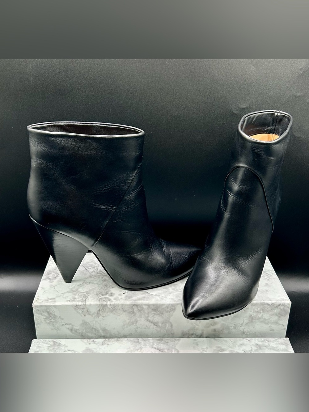 IRO Paris Portela Black Leather Boots. Size EU 39 - Picture 2 of 16